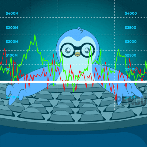 Excited Stock Market GIF by Pudgy Penguins