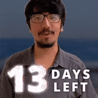 13 DAYS LEFT