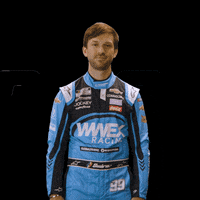 wwexracing nascar eye roll sigh daniel suarez GIF