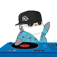 Volume Up Dancing Sticker by Pudgy Penguins