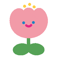 Pink Flower Sticker by THE RECORDER FACTORY