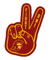 Fight On Usc Football Sticker by USC Trojans