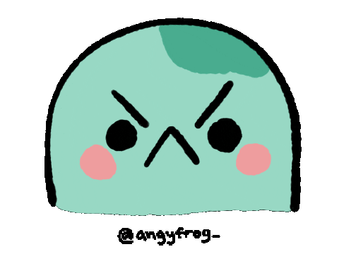 Angry Sticker by angy frog
