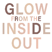 Glow From The Inside Out Sticker by skinbylucy