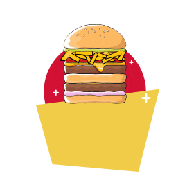 Fast Food Sticker by Malak Al Tawouk