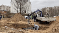 Exhumation of Mass Graves Continues in Bucha