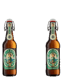 Allgaeuer_Bueble bier prost feierabend anstossen Sticker