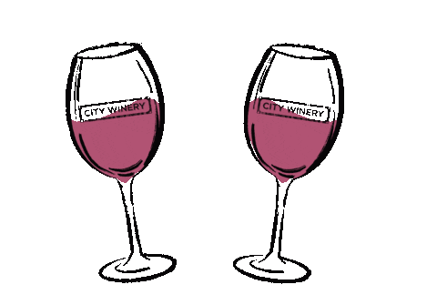 citywinery giphyupload cheers wine toast Sticker