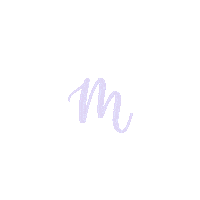 Lettering M Sticker