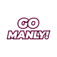 Nrl Go Manly Sticker by Sea Eagles