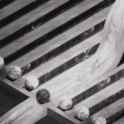 Black And White Art GIF by Pi-Slices