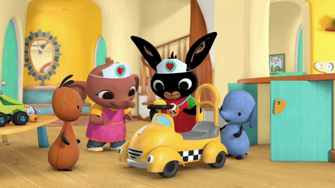 Children Taxi GIF by Bing Bunny