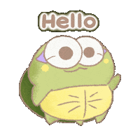 Turtle Hello Sticker