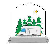 Christmas Camping Sticker by _wecg