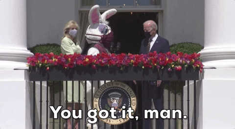 Joe Biden Easter GIF by GIPHY News