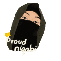 art_by_thoraya hijabi thorayadraws niqabi حجاب Sticker