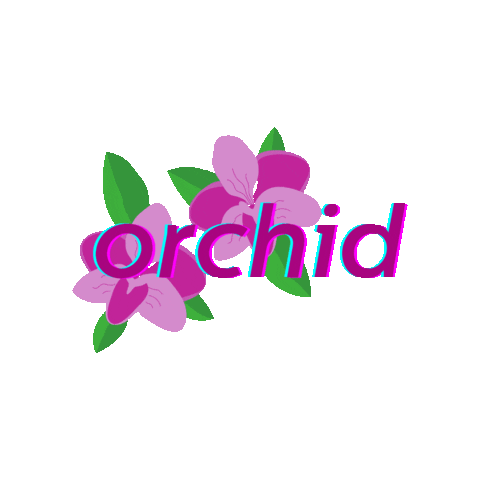 Flower Orchid Sticker by anandaskin