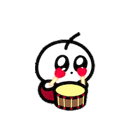 cherry drum 귀여운 응원 체리 Sticker
