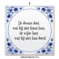 Nl Wijsheid Sticker by Tegelspreuken.nl