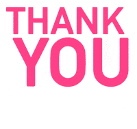 pink thank you Sticker by ✧ Jiji Knight ✧
