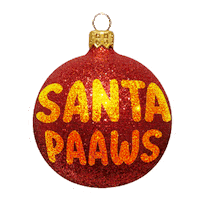 Burlybearpom christmas xmas glitter decoration Sticker