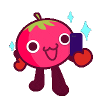 tigerwang selfie iphone tomato extra Sticker