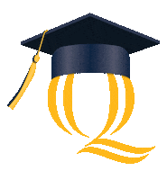 Graduation Cap Sticker by Quinnipiac University