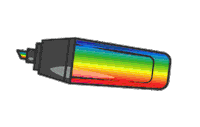 Rainbow Highlighter Sticker by Be You