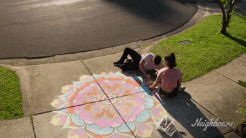 Ned Willis Drawing GIF by Neighbours (Official TV Show account)