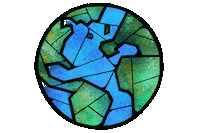 MasPaz earth globe mother earth pachamama Sticker