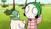 fall wow GIF by Sarah & Duck
