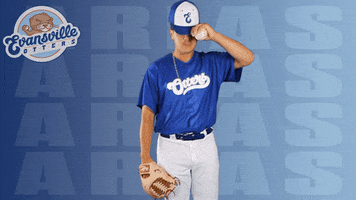 Baseball Adjust GIF by Evansville Otters