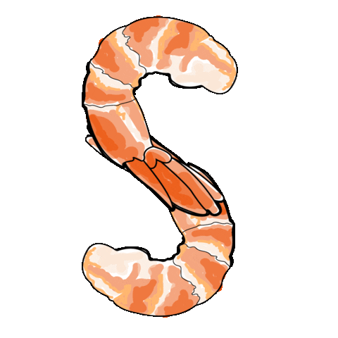 Shrimp Prawn Sticker by Dadawan