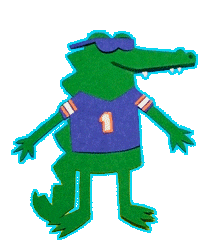Gators Basketball Mascot Sticker by University of Florida