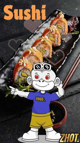 Sushi Roll GIF by Zhot