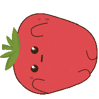 Sad Strawberry Sticker by The Skin Lovers
