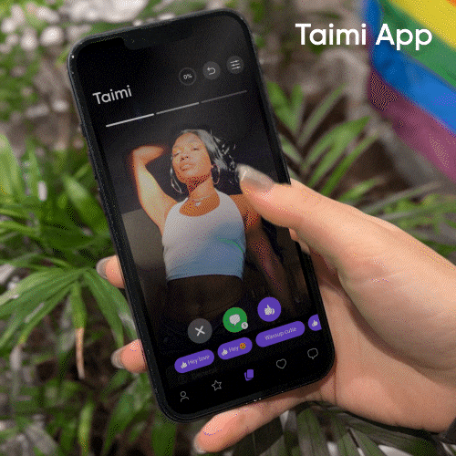 Dating App Swiping GIF by Taimi