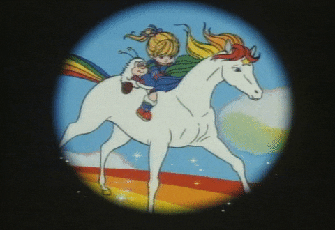 rainbow brite 80s GIF