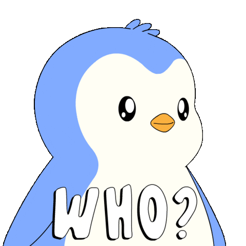 Sad Who Is It Sticker by Pudgy Penguins