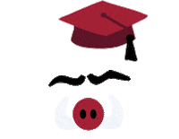 Arkansas Razorbacks Graduation Sticker by Arkansas Alumni Association