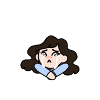 itsmiana cute sad reactions crying Sticker
