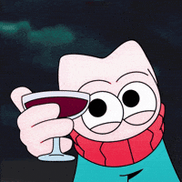 Globkins celebration cheers wine congrats GIF