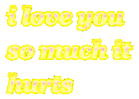 I Love You So Much Sticker by Alissandra