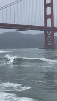 Surfers Brave Dangerous Waves Amid San Fran Storm