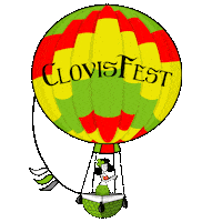 ClovisChamber hot air balloon clovis chamber clovis chamber of commerce clovisfest Sticker
