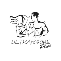 UltraFormePlus white gym stickers bounce Sticker