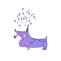 Party Dog Sticker by Träumeland