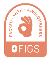 Orange Ok Sticker by FIGS