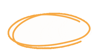 Orange Circle Sticker