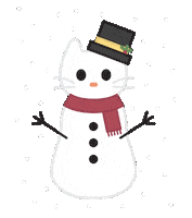 Cat Christmas Sticker
